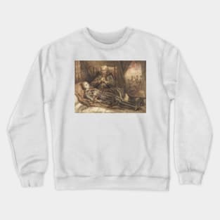 Eberhard von Wurttenberg Grieving for His Son by Ary Scheffer Crewneck Sweatshirt